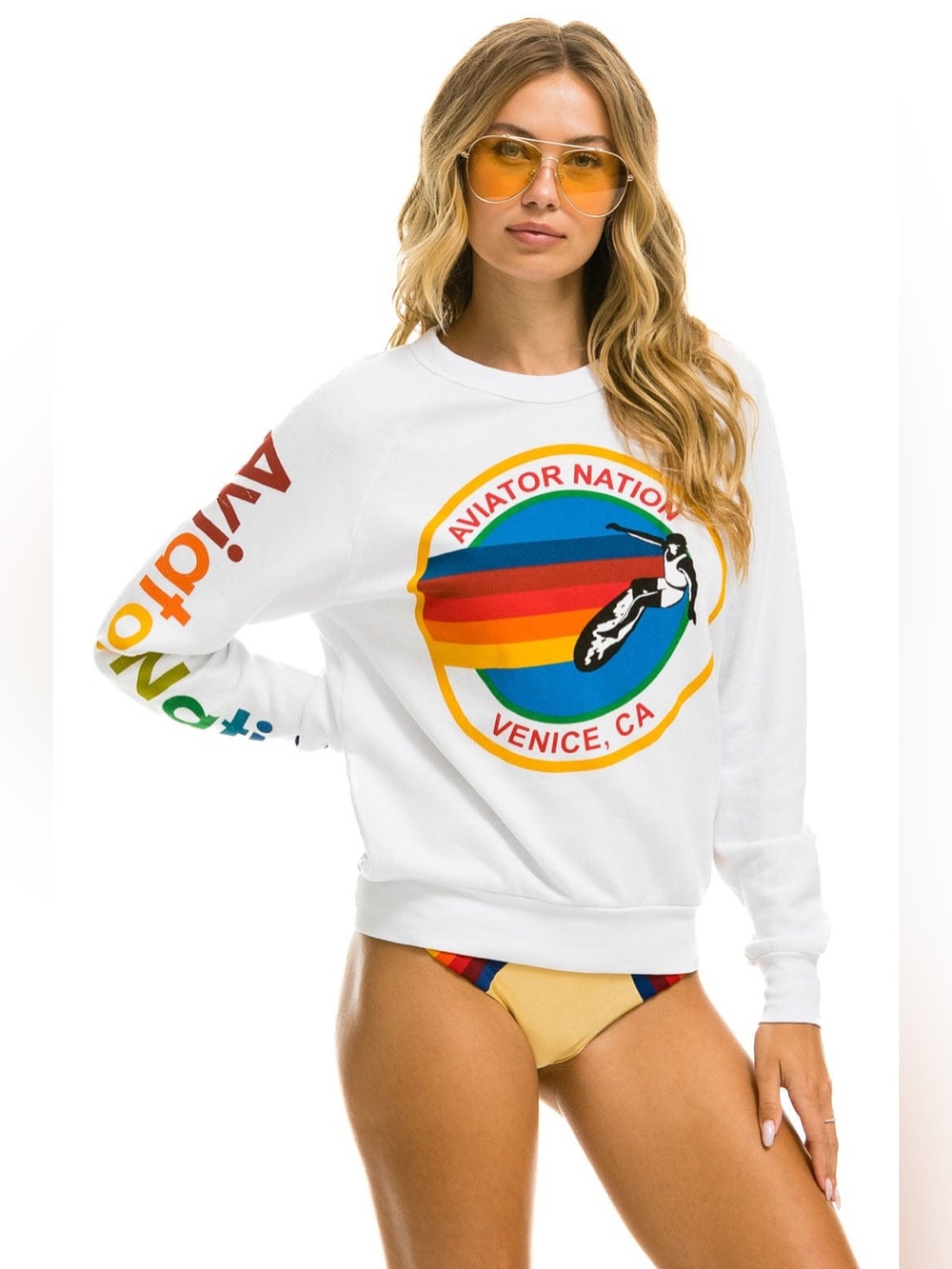 AVIATOR NATION | ✨NEW✨ Sweatshirt in White - Picture 3 of 5